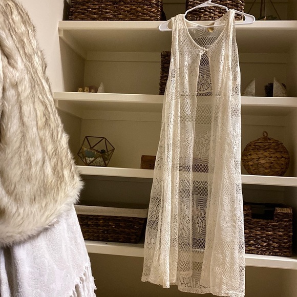 Wrangler Dresses & Skirts - Wrangler Lace dress/cover up, size L